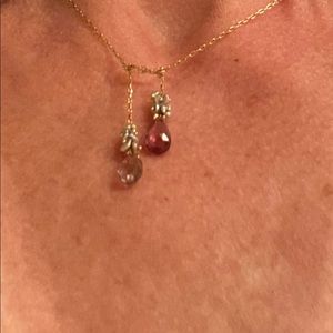 Vintage Ten Thousand Things 18k Sapphire Pearl Necklace